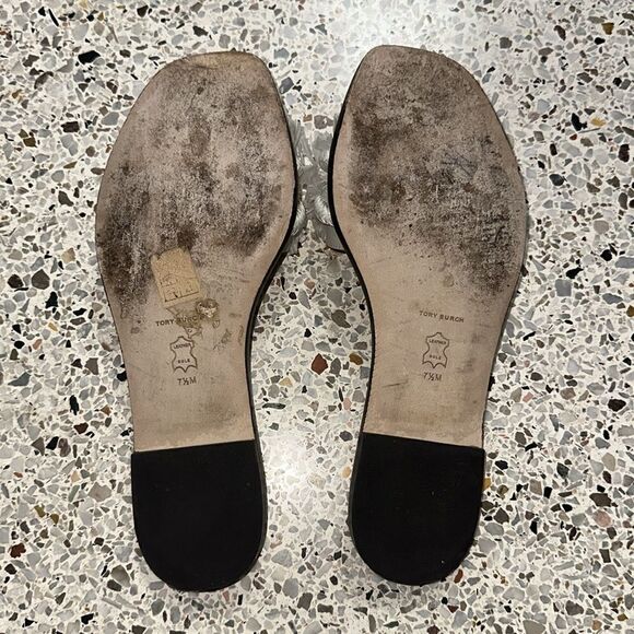 Tory Burch white rope slide raffia sandal 7.5 resortwear - Picture 6 of 7